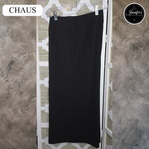 Josphine Chaus Black Cropped Wide Leg Pants Size 8